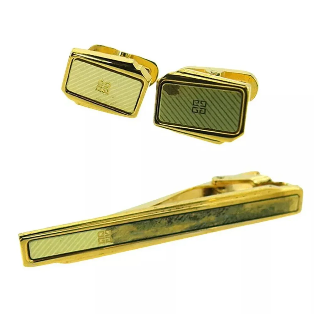 GIVENCHY cuffs 2 items set Gold Hardware Authentic